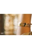 SC0121 - LOVE ARABIC THIN BANGLE GOLD PLATED - محبة - - 5 