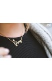 SC0079 - HE LOVES ME ARABIC NECKLACE GOLD PLATED - يحبني - - 3 