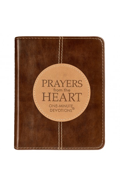 OM054 - One Minute Devotions Prayers from the Heart Faux Leather - Karen Moore - كارن مور - 1 
