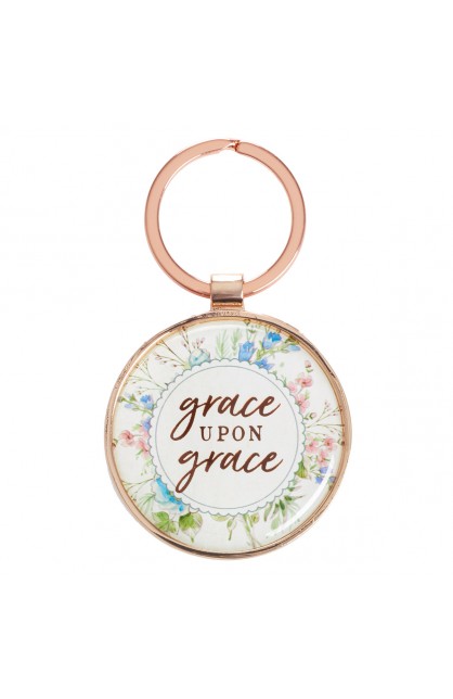 KMO067 - Keyring in Tin Grace upon Grace - - 1 