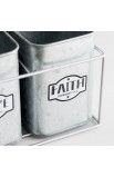 DS71475 - Faith Hope Metal Caddy - - 3 