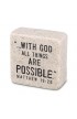 LCP40709 - Tabletop Scripture Stone Faith 2.25 H - - 1 