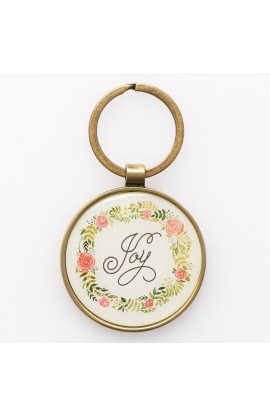 KMO053 - Keyring in Tin Joy Rom 12:12 - - 1 