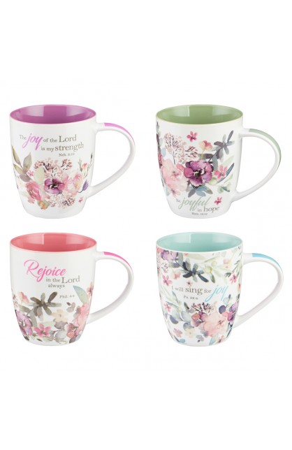 MUGS14 - Mug Set 4pc Rejoice - - 1 