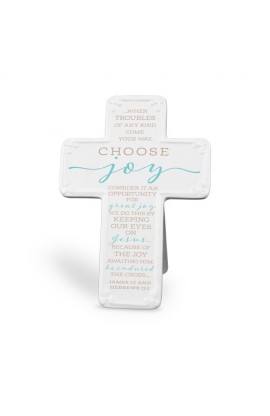 Cross Ceramic Scripture Blessings Choose Joy
