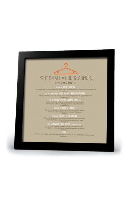 LCP40724 - Framed Art Blk Frm Armor of God - - 1 