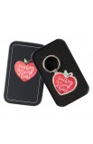 KMO073 - KEYRING TIN TEACHER WORK OF HEART - - 3 