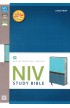 BK2546 - NIV Study Bible Turquoise Caribbean Blue Italian Duo Tone NIV Study - - 1 