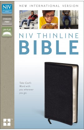 BK2560 - NIV Thinline Bible Black Bonded Leather - - 1 