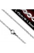 ST0360 - ST Lobster Claw Clasp Flat Oval Link Chain - - 1 