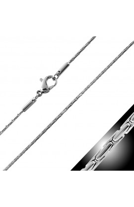 ST0407 - ST Lobster Claw Clasp Fancy Oval Link Chain - - 1 