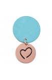 KMO087 - Keyring Teal Be Joyful - - 2 