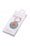 KMO087 - Keyring Teal Be Joyful - - 3 