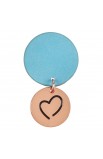 KMO087 - Keyring Teal Be Joyful - - 4 