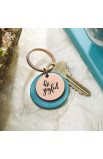 KMO087 - Keyring Teal Be Joyful - - 5 