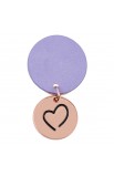 KMO085 - Keyring Purple Be Brave - - 2 