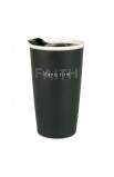 LCP15052 - Tumbler Mug Double Wall Ceramic Blk Simple Truth Stand Firm - - 1 