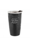 LCP15133 - Tumbler Mug Double Wall Ceramic Adventure Awaits Black - - 2 