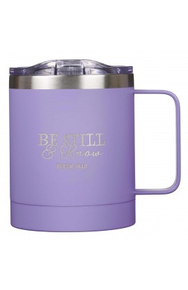 SMUG192 - Mug SSteel Camp Purple Be Still & Know Psa 46:10 - - 1 