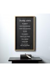 PLA058 - Wall Art Family Rules - - 3 