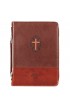 BBM674 - Classic Bible Cover MD Brown Cross John 3:16 - - 1 