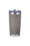 SMUG191 - Mug SSteel Travel Gray Trust In The Lord Prov 3:5 - - 1 