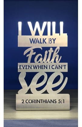 HD0039 - 15 CM I WILL WALK BY FAITH ST - - 1 