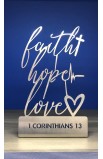 HD0043 - 15 CM FAITH HOPE LOVE ST - - 1 