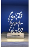 HD0042 - 10 CM FAITH HOPE LOVE ST - - 1 