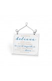 LCP40190 - Plaque Ceramic Wire Desktop Scripture Blessings Always Believe - - 1 