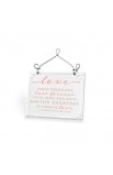 LCP40193 - Plaque Ceramic Wire Desktop Scripture Blessings Love - - 1 