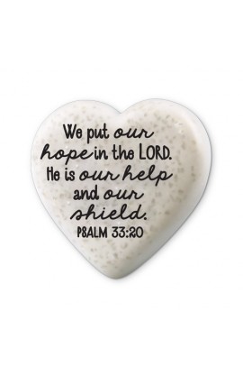 LCP40742 - Plaque Cast Stone Scripture Stone Hearts of Hope Hope - - 1 