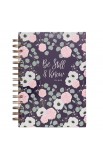 JLW060 - Jnl HC Wrbnd Be Still Floral - - 1 