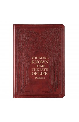 JL371 - Journal Slimline Brown Path Of Life Psa 16:11 - - 1 