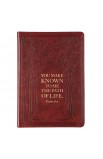 JL371 - Journal Slimline Brown Path Of Life Psa 16:11 - - 1 