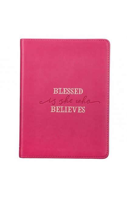 JL398 - Journal Handy Ruby Pink Blessed Is She - - 1 