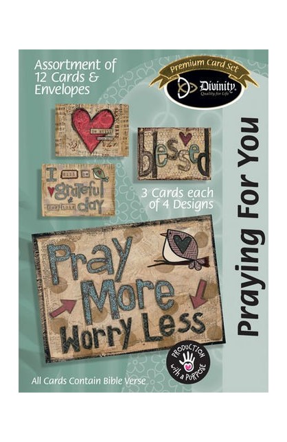 DB22417N - PRAYING FOR YOU PRAY MORE INDIVIDUAL CARD - - 1 