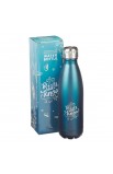 FLS028 - Water Bottle Stainless Steel Blue Be Still - - 3 