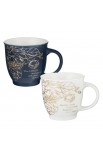 MUGS21 - Mug Set 2pc Floral The Lord - - 1 