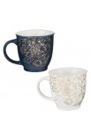 MUGS21 - Mug Set 2pc Floral The Lord - - 2 