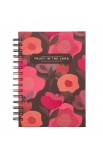 Journal Wirebound Coral Floral Trust in the Lord