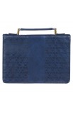 BBM690 - Bible Cover Navy Pattern I Know the Plans - - 2 