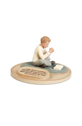 LCP20183 - PRAYING BOY DEVOTED SCULPTURE - - 1 