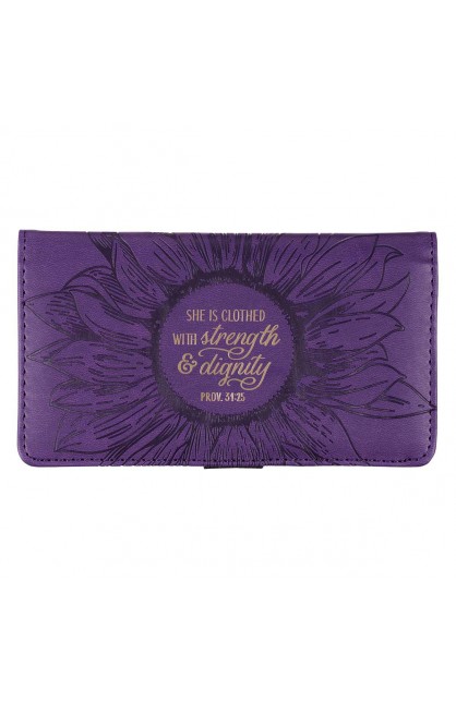 CHB055 - Wallet Purple Strength & Dignity Prov 31:25 - - 1 