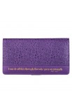 CHB039 - Wallet Purple All This Through Him Phil 4:13 - - 1 