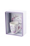 GS357 - Gift Set My Grace is Sufficient Purple Floral - - 2 