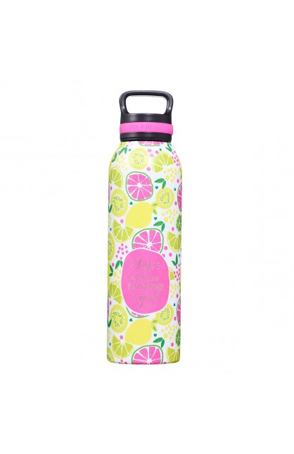 FLS052 - Stainless Steel Water Bottle Taste and See Psalm 3 - - 1 