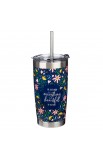 SMUG200 - Mug SS Travel Navy Floral Everything Beautiful Eccl 3:11 - - 1 