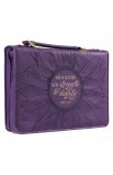 BBM693 - Bible Cover Purple She is Clothed Prov 31:25 - - 4 