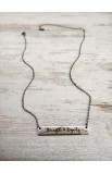 SC0177 - STRENGTH & DIGNITY BAR NECKLACE - - 3 